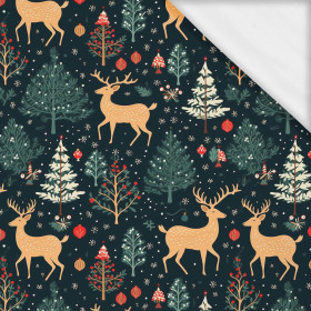 CHRISTMAS FOREST- single jersey with elastane ITY