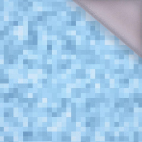 100cm PIXELS pat. 2 / light blue - softshell