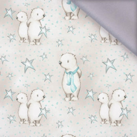TEDDIES AND STARS / beige (MAGICAL CHRISTMAS FOREST) - softshell
