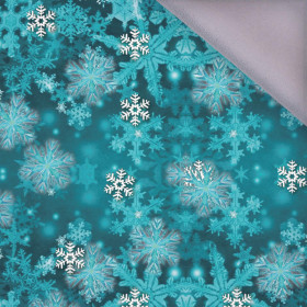 TURQUOISE SNOWFLAKES (PENGUINS) - softshell