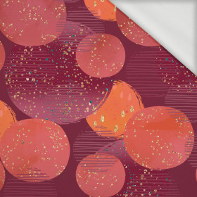 GLITTER SKY LANTERNS (GLITTER AUTUMN) - looped knit fabric