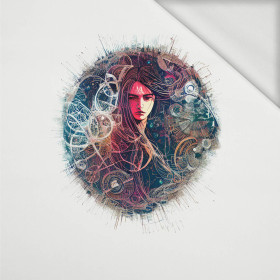 ABSTRACT GIRL PAT. 2 - panel (60cm x 50cm) looped knit