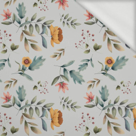BRIGHT FLOWERS (INTO THE WOODS) - looped knit fabric