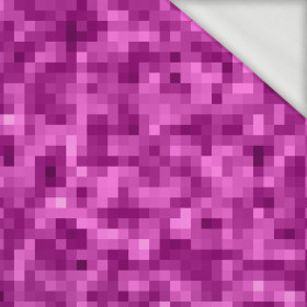 PIXELS pat. 2 / fuchsia - looped knit fabric