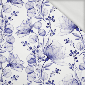 FLOWERS pat. 4 (Very Peri) - looped knit fabric