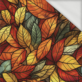 LEAVES / STAINED GLASS PAT. 2 - looped knit fabric