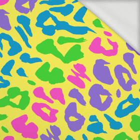 NEON LEOPARD PAT. 2 - looped knit fabric