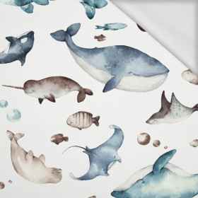 OCEAN MIX (THE WORLD OF THE OCEAN)  - looped knit fabric