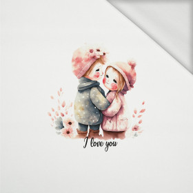 CUTE COUPLE - panel (60cm x 50cm) looped knit