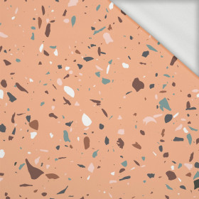 TERRAZZO PAT. 6 / peach fuzz - looped knit fabric