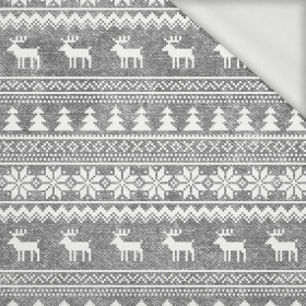 REINDEERS PAT. 2 / ACID WASH GREY - looped knit fabric