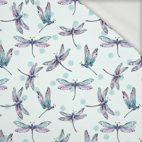 DRAGONFLIES pat. 2 (DRAGONFLIES AND DANDELIONS) - looped knit fabric