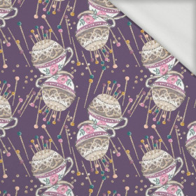 GOLDEN PINCUSHION - looped knit fabric