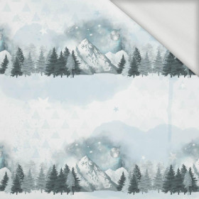 NIGHT (WINTER IN THE MOUNTAINS) - looped knit fabric