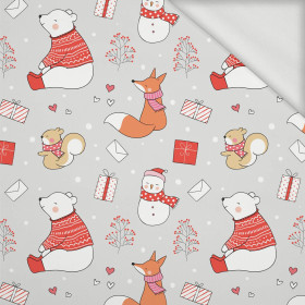 WINTER FRIENDS (WINTER FUN) - looped knit fabric