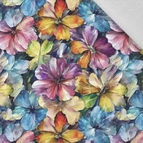 WATER-COLOR FLOWERS pat. 8 - Cotton woven fabric