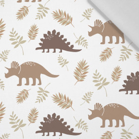 50cm BROWN DINOSAURS PAT. 4 - Cotton woven fabric