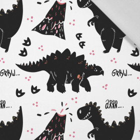 BLACK DINO / ARR - Cotton woven fabric
