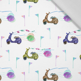 SCOOTERS (COLORFUL TRANSPORT) - Cotton woven fabric