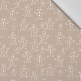 GINGERBREAD MEN (WHITE CHRISTMAS) - Cotton woven fabric