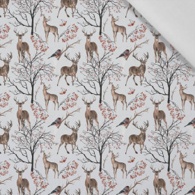 WINTER ANIMALS (WINTER IN PARK) - Cotton woven fabric