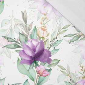 PURPLE MAGNOLIAS - single jersey with elastane 