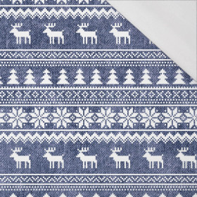 REINDEERS PAT. 2 / ACID WASH DARK BLUE - single jersey with elastane 