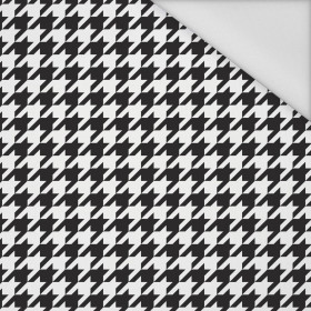 50cm BLACK HOUNDSTOOTH / WHITE - Waterproof woven fabric