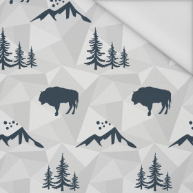 PRIMEVAL FOREST (adventure) / grey - Waterproof woven fabric