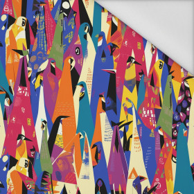 GEOMETRIC PENGUINS - Waterproof woven fabric