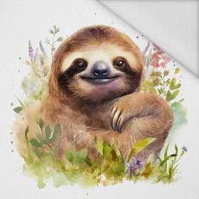 WATERCOLOR SLOTH PAT.2 - panel (75cm x 80cm) Waterproof woven fabric