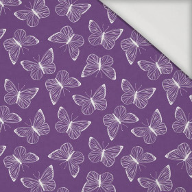 BUTTERFLIES / contour (PURPLE BUTTERFLIES) - Viscose jersey