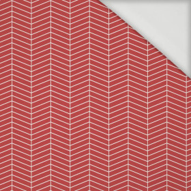 HERRINGBONE pat. 3 / red (VALENTINE'S MIX) - Viscose jersey