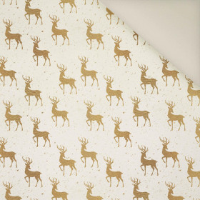 GOLDEN DEERS pat. 2 (WHITE CHRISTMAS)- Upholstery velour 