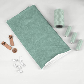 ACID WASH / MODERN MINT - looped knit fabric