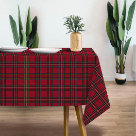 100CM CHECK PAT. 12 / red - Woven Fabric for tablecloths