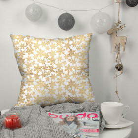 GOLDEN PAPER SNOWFLAKES (WHITE CHRISTMAS) - Waterproof woven fabric
