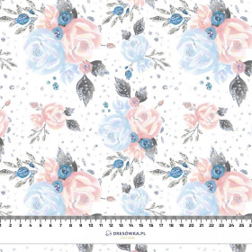 ICE FLOWER BOUQUET (ENCHANTED WINTER) - single jersey with elastane 