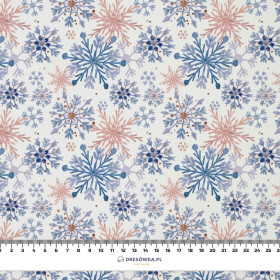 SNOWFLAKES (Very Peri) - brushed knitwear with elastane ITY