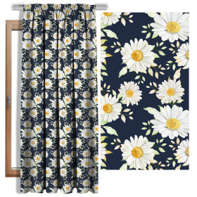 DAISIES PAT. 2 / dark blue