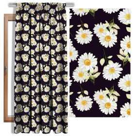DAISIES PAT. 3 / black - softshell