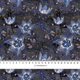 MOON LILIES (ENCHANTED NIGHT)- single jersey with elastane