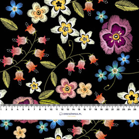 FLOWERS- single jersey with elastane