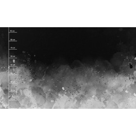 SPECKS (grey) / black - PANORAMIC PANEL (95cm x 160cm)