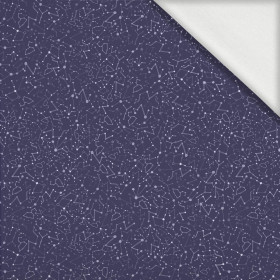 CONSTELLATION OF STARS ( GALAXY ) / dark blue - looped knit fabric with elastane