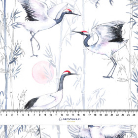 CRANES  - viscose woven fabric