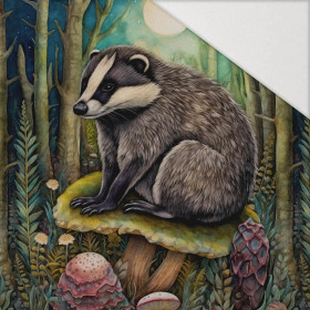 BOHO BADGER - panel (60cm x 50cm) Hydrophobic brushed knit