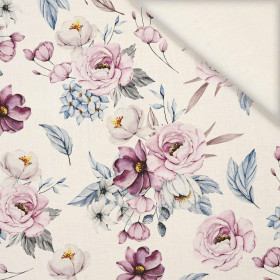 WATERCOLOR BOUQUET Pat. 2 - Linen 100%