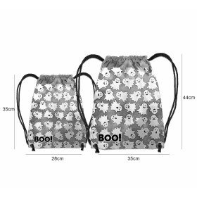 GYM BAG - GHOSTS / CAMOUFLAGE pat. 2 (grey) - sewing set