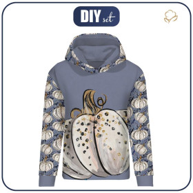 CLASSIC WOMEN’S HOODIE (POLA) - ENCHANTED PUMPKIN (ENCHANTED NIGHT) - looped knit fabric 